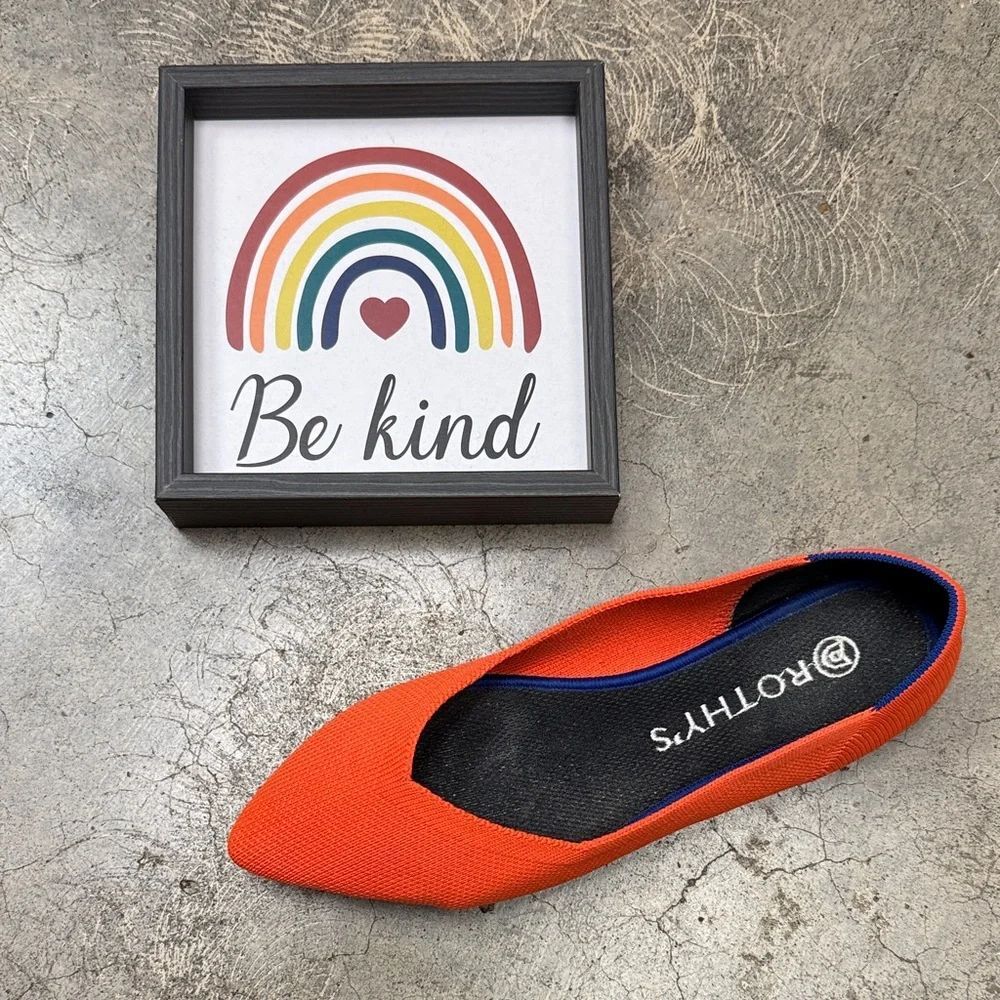 * Rothy's Vibrant Red Pointed Flat